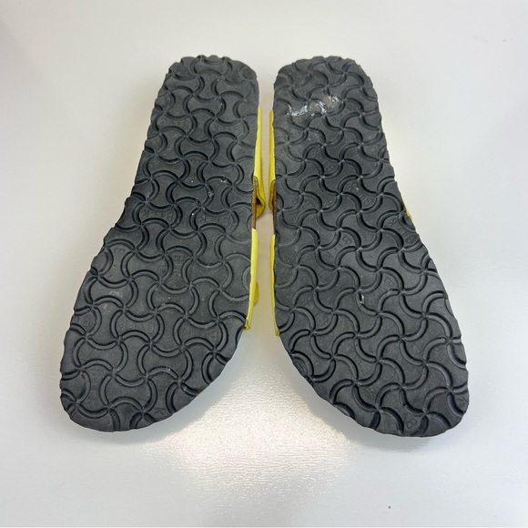 Birkenstock Birka’s Women's Yellow Two Buckle Perforated Sandals Size 9 Casual - Picture 4 of 8